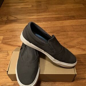 Men's Slip-On Canvas Shoes - Dark Gray
